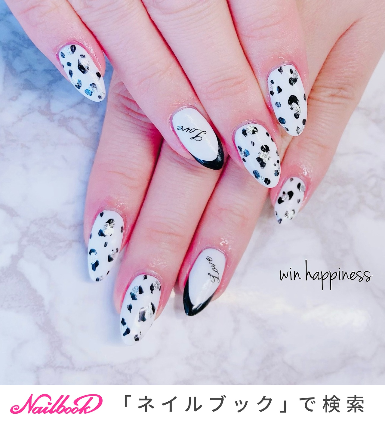 モノクロのネイルデザイン ネイルブック