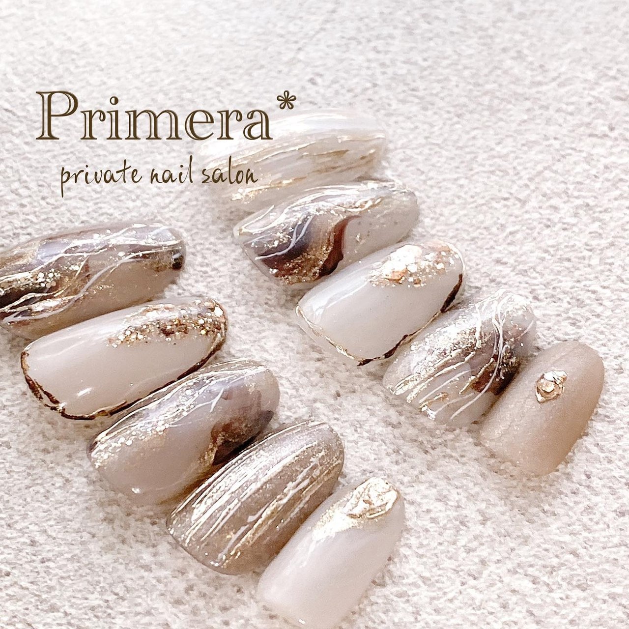 夏/秋/オールシーズン/オフィス/大理石 - Nail Primeraのネイルデザイン[No.7336516]｜ネイルブック