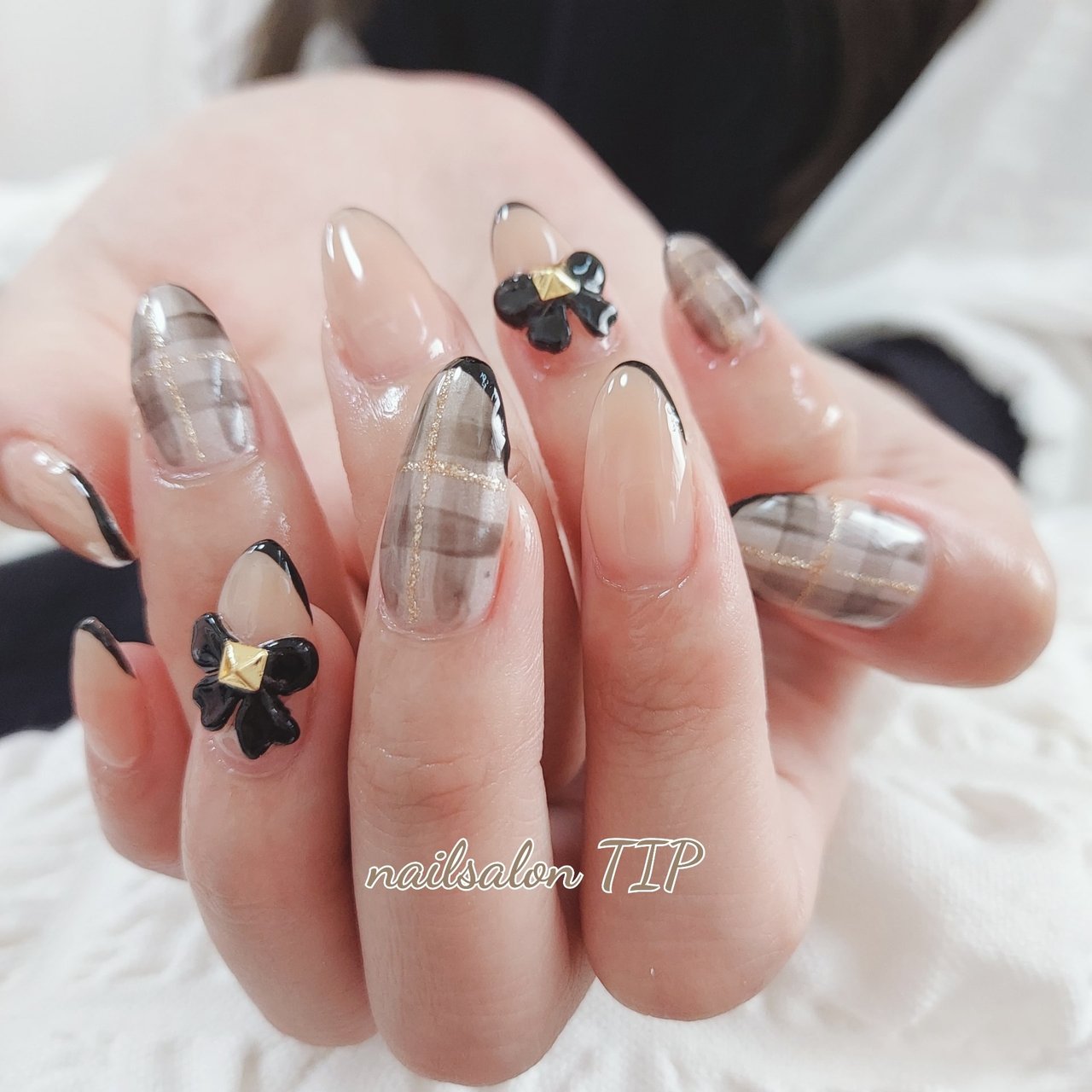 オールシーズン ハンド 3d リボン ロング Nailsalontipのネイルデザイン No ネイルブック