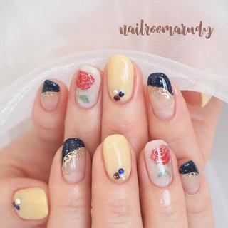 美女と野獣ネイルのネイルデザイン ネイルブック