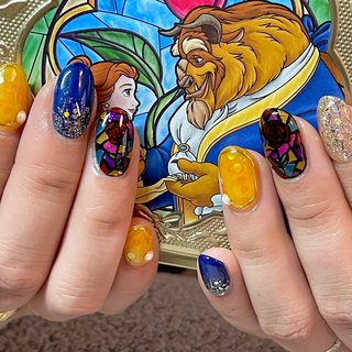 ホログラム ディズニーネイルのネイルデザイン ネイルブック