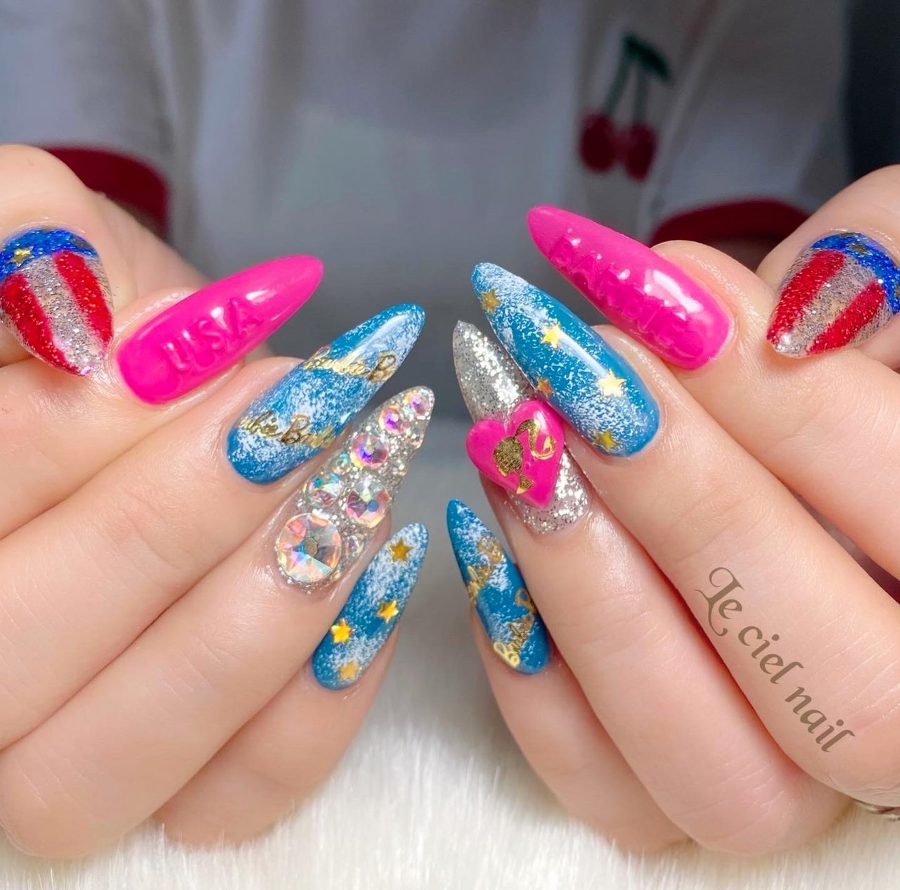 夏/海/リゾート/ライブ/ハンド - LecielNailのネイルデザイン[No
