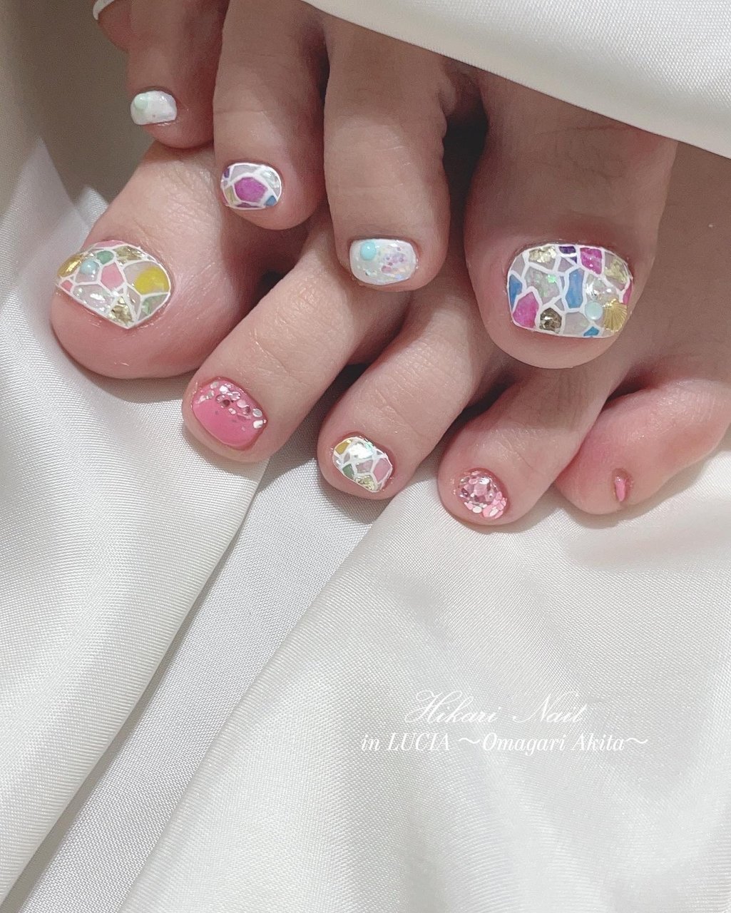 夏 七夕 海 リゾート フット 大曲hikari Nail ﾋｶﾘﾈｲﾙのネイルデザイン No ネイルブック