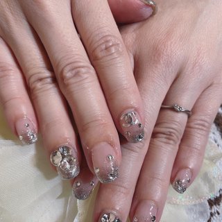 22年 新着順 ストーン盛りネイルのネイルデザイン ネイルブック