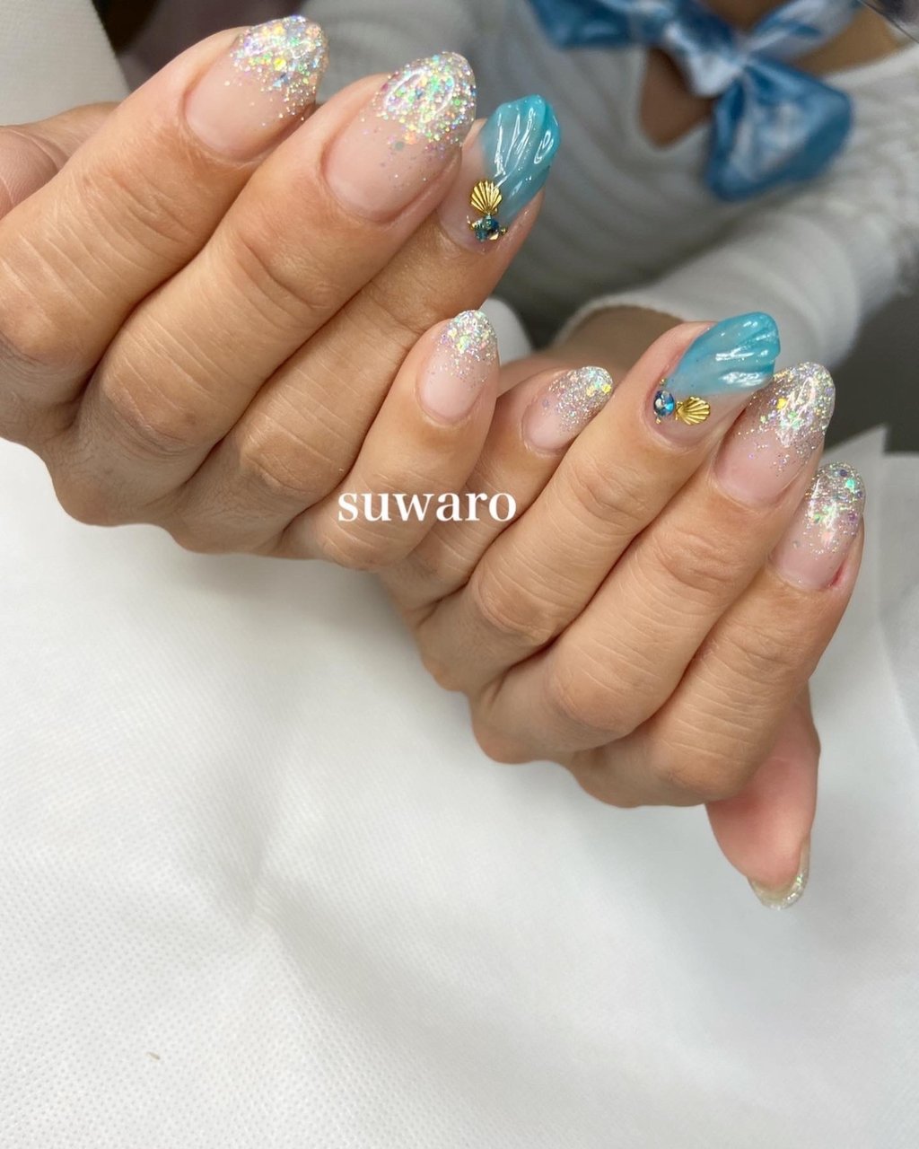 夏 梅雨 海 リゾート ハンド Natsumiのネイルデザイン No ネイルブック