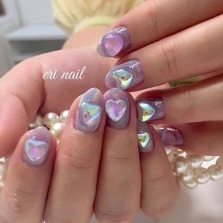 ユニコーンパープルネイルのネイルデザイン｜ネイルブック 