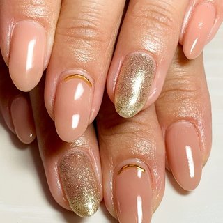 ヌードカラーのネイルデザイン ネイルブック