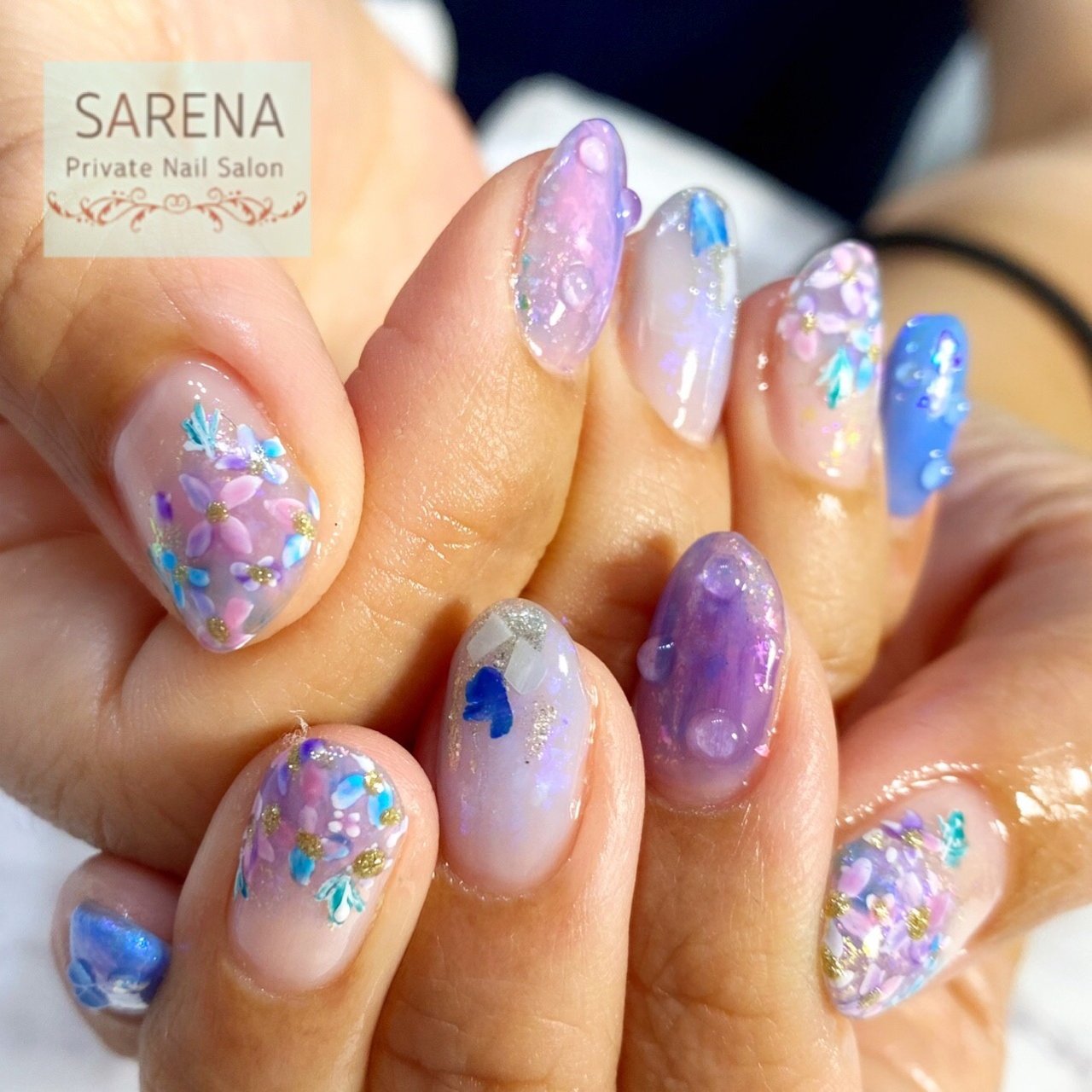 梅雨 お客様 Rie サレナネイル 川崎市武蔵小杉のネイルデザイン No ネイルブック