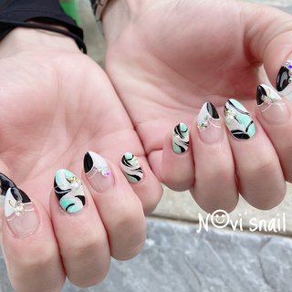 プッチ柄ネイルのネイルデザイン ネイルブック