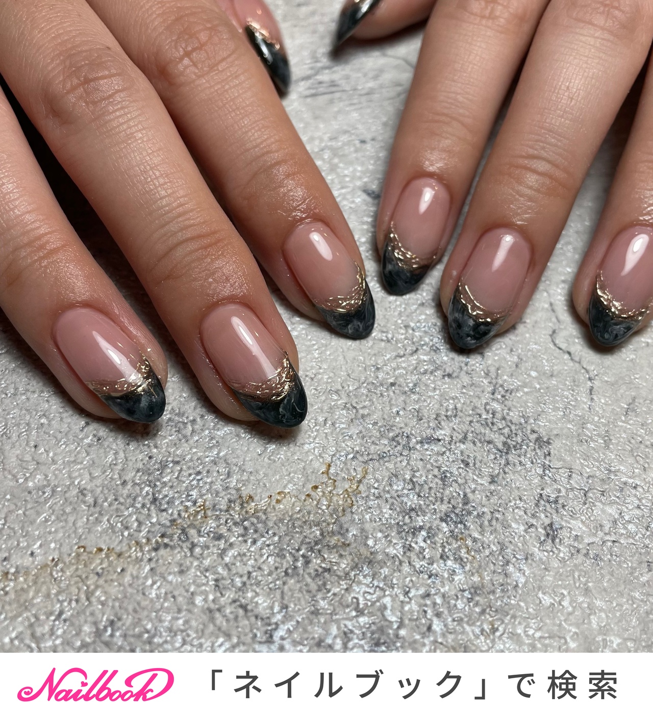 ブラック クリアフレンチネイル 1699 Udonmap Com