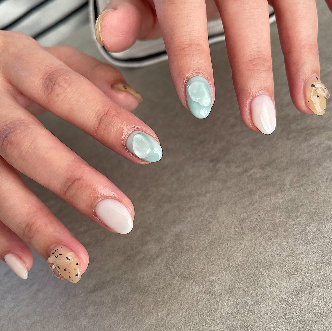 春 夏 ハンド レオパード ミディアム Nail Kuuのネイルデザイン No ネイルブック