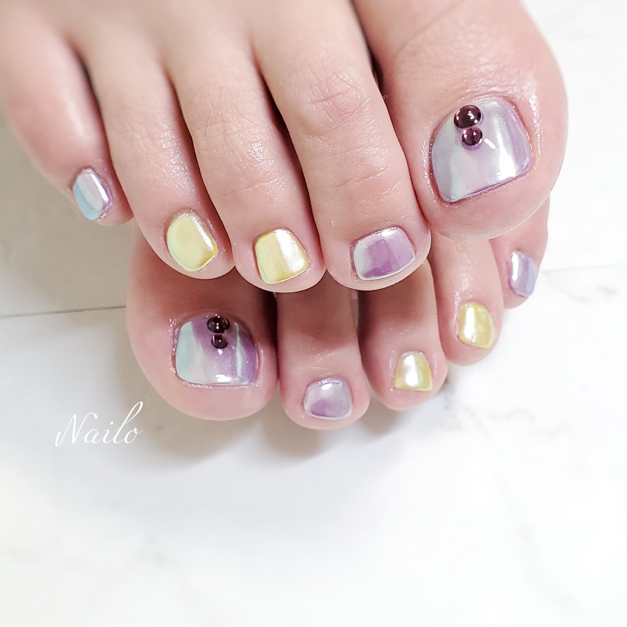 夏 海 リゾート 浴衣 シンプル Nailsalon Nailoのネイルデザイン No ネイルブック
