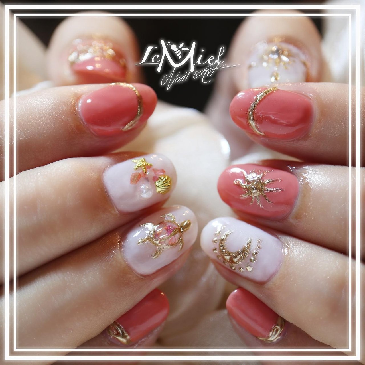 夏 旅行 海 リゾート ハンド Nail Lemielのネイルデザイン No ネイルブック