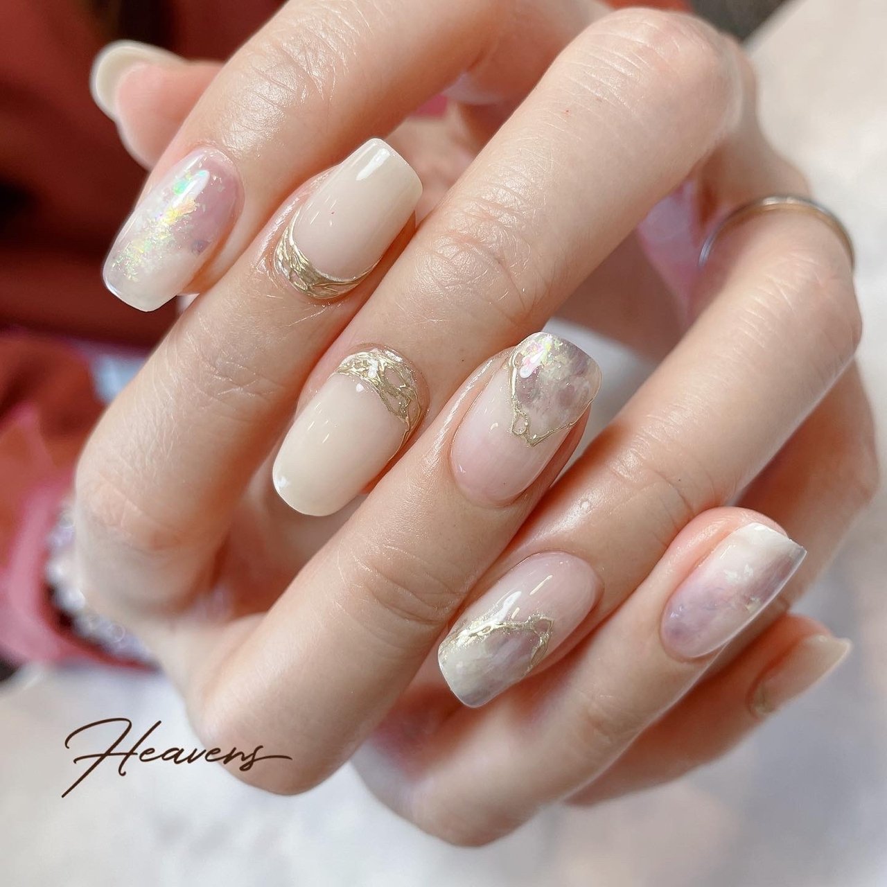 夏 オールシーズン 梅雨 ハンド ニュアンス Nailsalon Heavensのネイルデザイン No ネイルブック