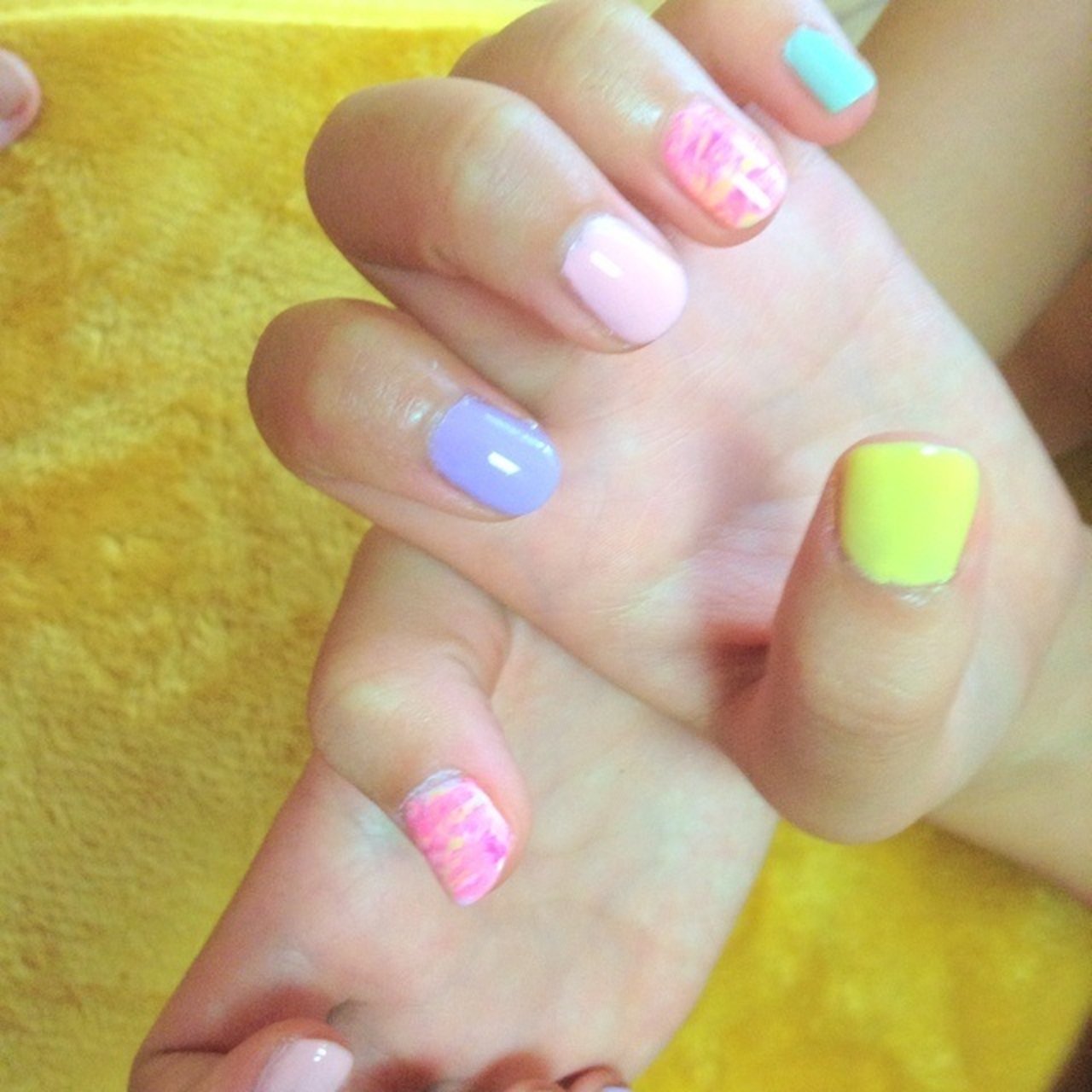 マーブル パステル セルフネイル 中嶋瞳のネイルデザイン No ネイルブック