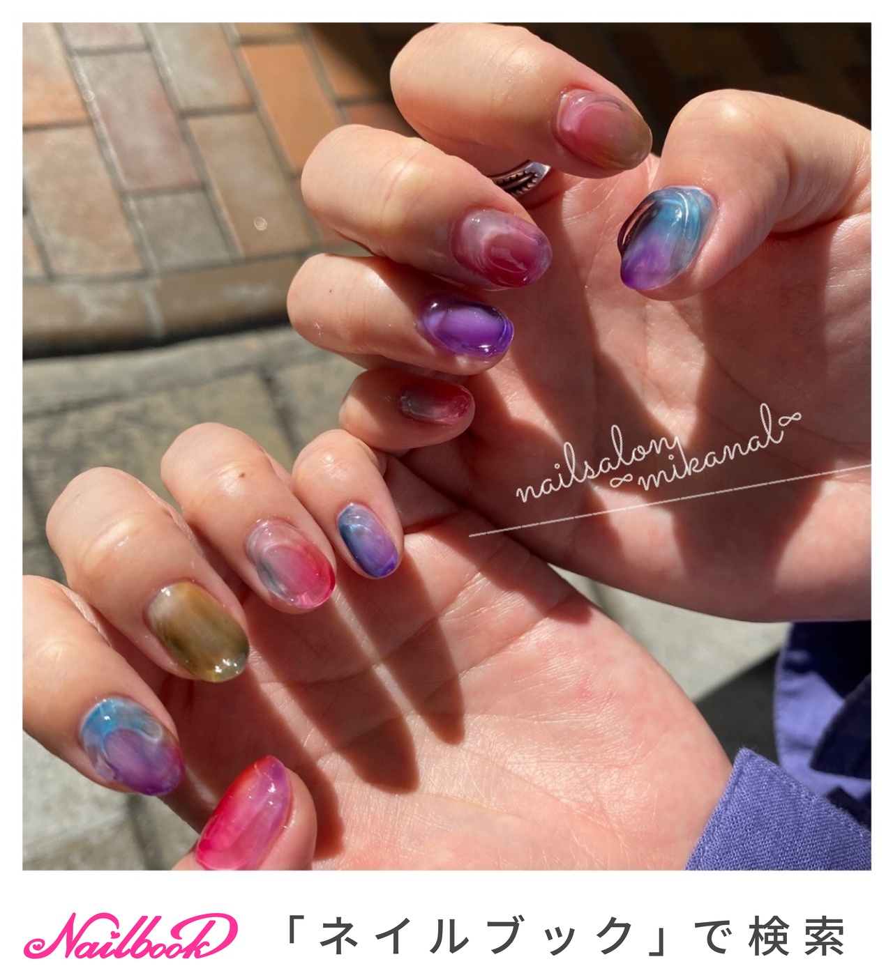 クリア カラフル ジェルネイル Miikaのネイルデザイン No ネイルブック