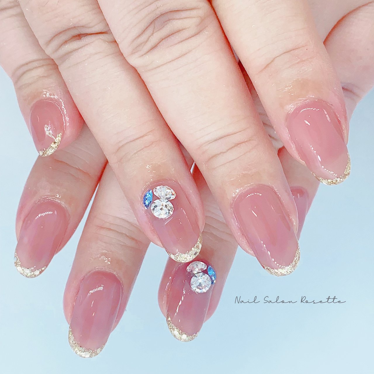 オールシーズン ブライダル パーティー ハンド フレンチ Nail Salon Rosette Rie のネイルデザイン No ネイルブック