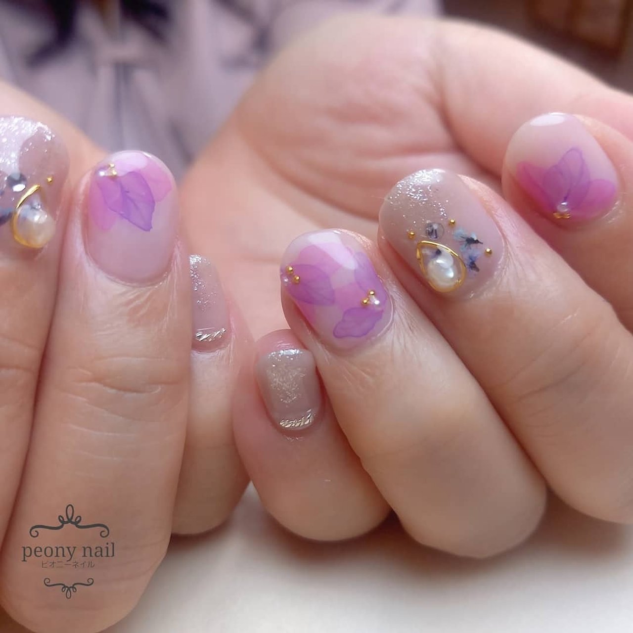 夏 梅雨 七夕 浴衣 ハンド Peony Nail ピオニーネイル横浜のネイルデザイン No ネイルブック