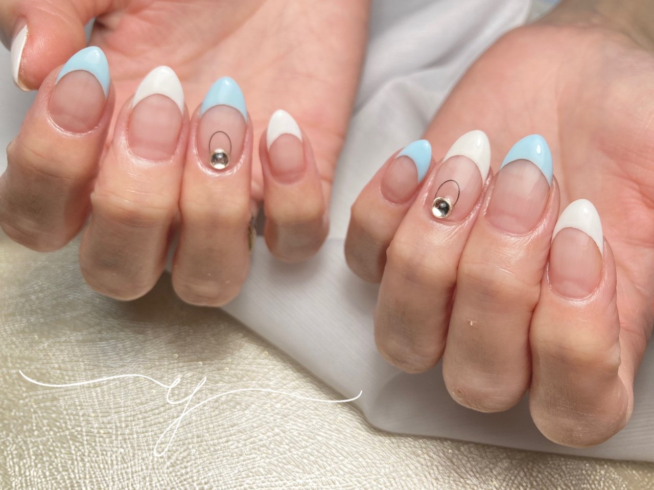 夏 オールシーズン ハンド シンプル フレンチ Nail Salon Yのネイルデザイン No ネイルブック