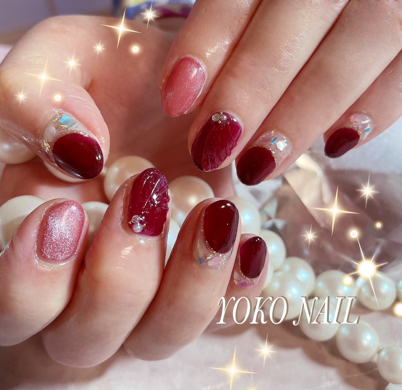 夏/ホログラム/ラメ/マーメイド/クリア - Yoko Nailのネイル