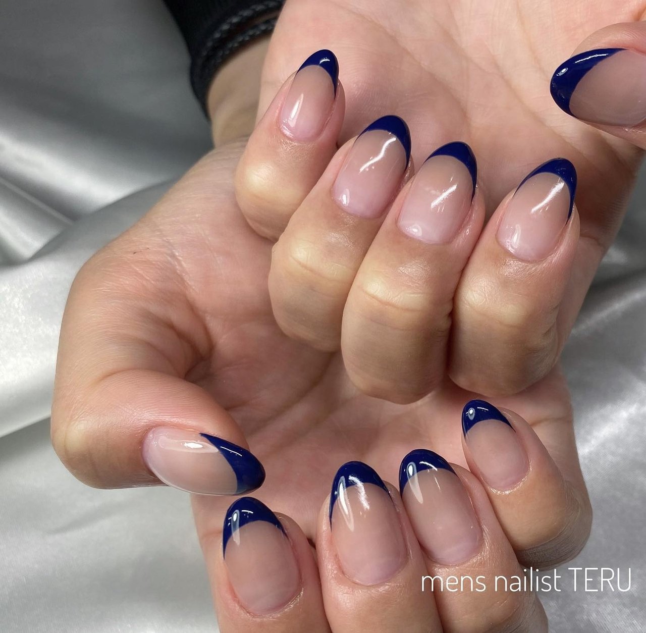 夏 オールシーズン ハンド シンプル フレンチ 大阪北堀江nail Salon Eternalメンズネイリストteruのネイル デザイン No ネイルブック