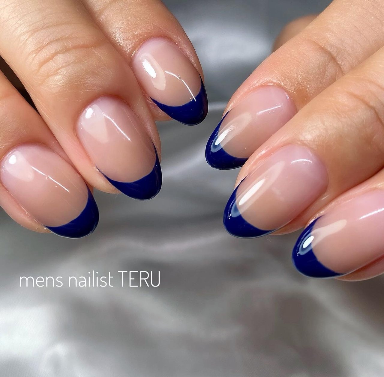 夏 オールシーズン ハンド シンプル フレンチ 大阪北堀江nail Salon Eternalメンズネイリストteruのネイル デザイン No ネイルブック