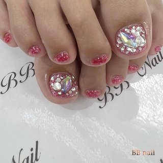 ゴールド シルバー 赤のネイルデザイン ネイルブック