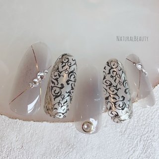 スタンプネイルのネイルデザイン ネイルブック