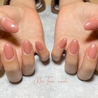 ピンクワンカラーのネイルデザイン ネイルブック