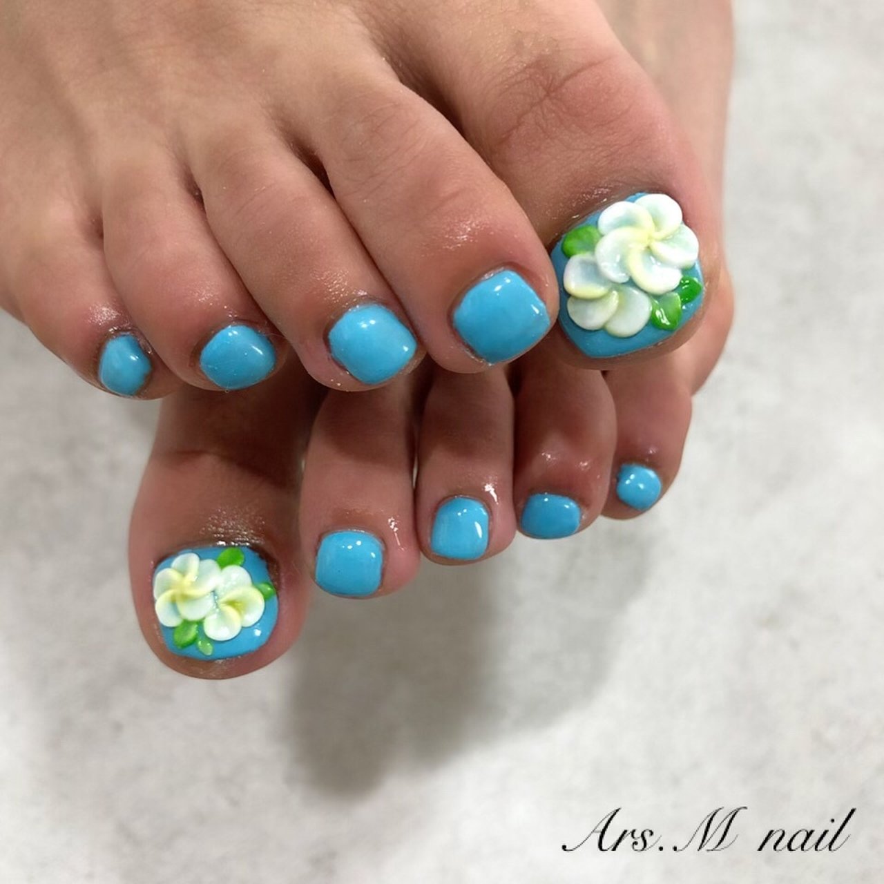 夏/旅行/海/リゾート/フット - Ars.Mnailのネイルデザイン[No.7363280