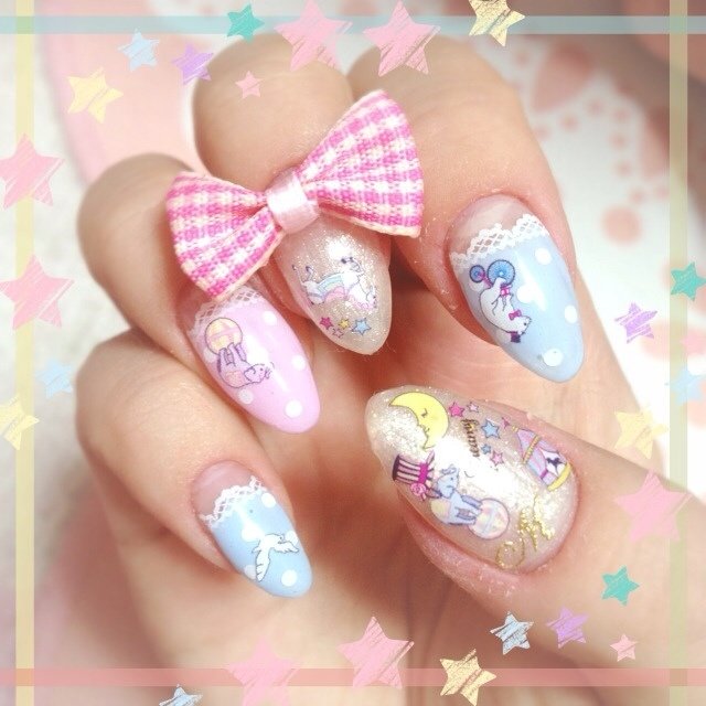 ハンド 変形フレンチ パステル ジェル セルフネイル Himitu Mikazukiのネイルデザイン No ネイルブック