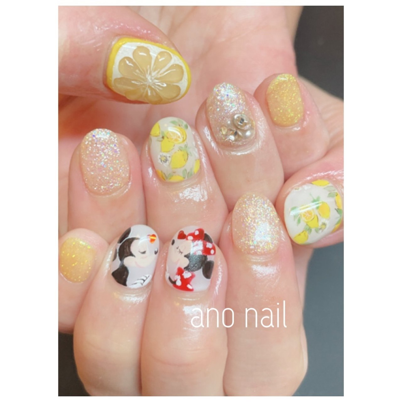 夏 オールシーズン ハンド ラメ ワンカラー Ano Nail Kanamiのネイルデザイン No ネイルブック