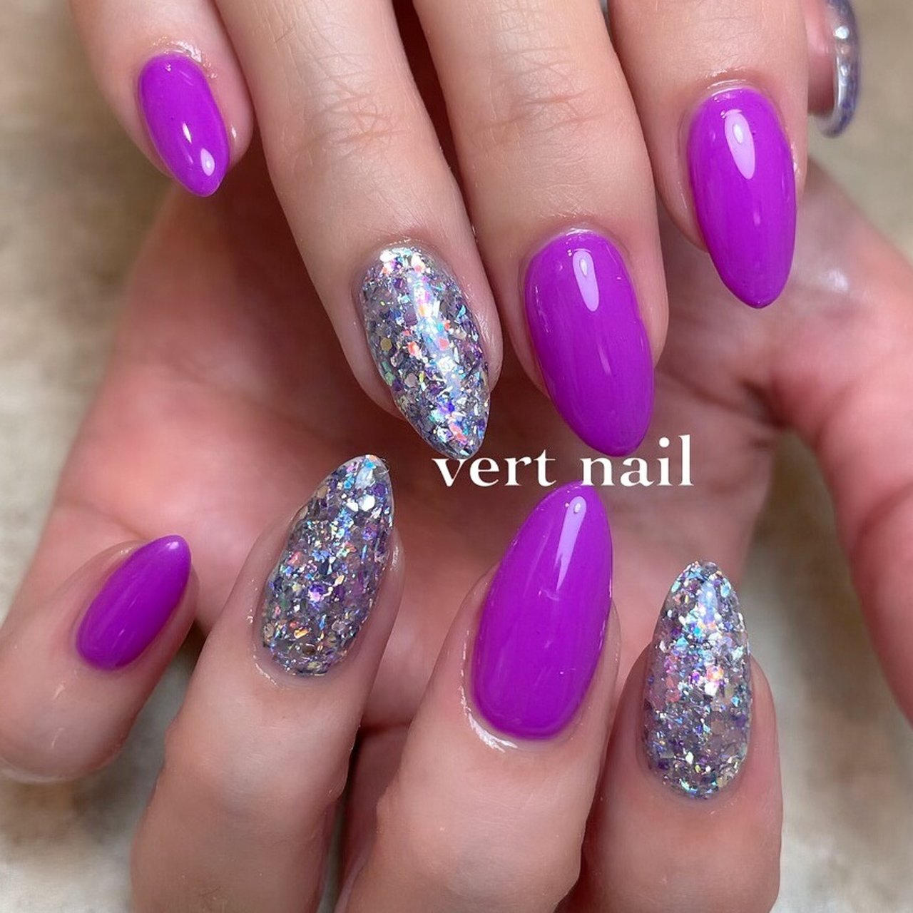 オールシーズン パーティー デート 女子会 ハンド Vert Nailのネイルデザイン No ネイルブック