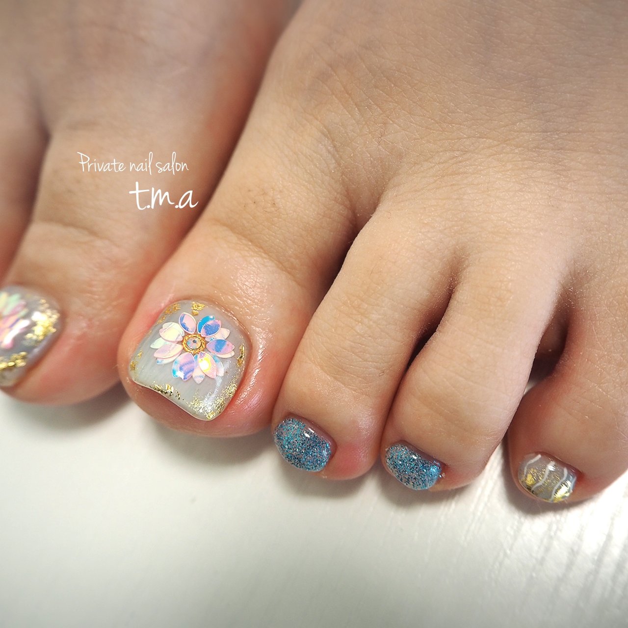 夏 梅雨 海 リゾート フット Mami Hのネイルデザイン No ネイルブック