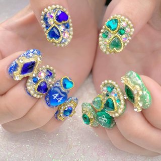 おすすめ順｜#緑推しのネイルデザイン｜ネイルブック