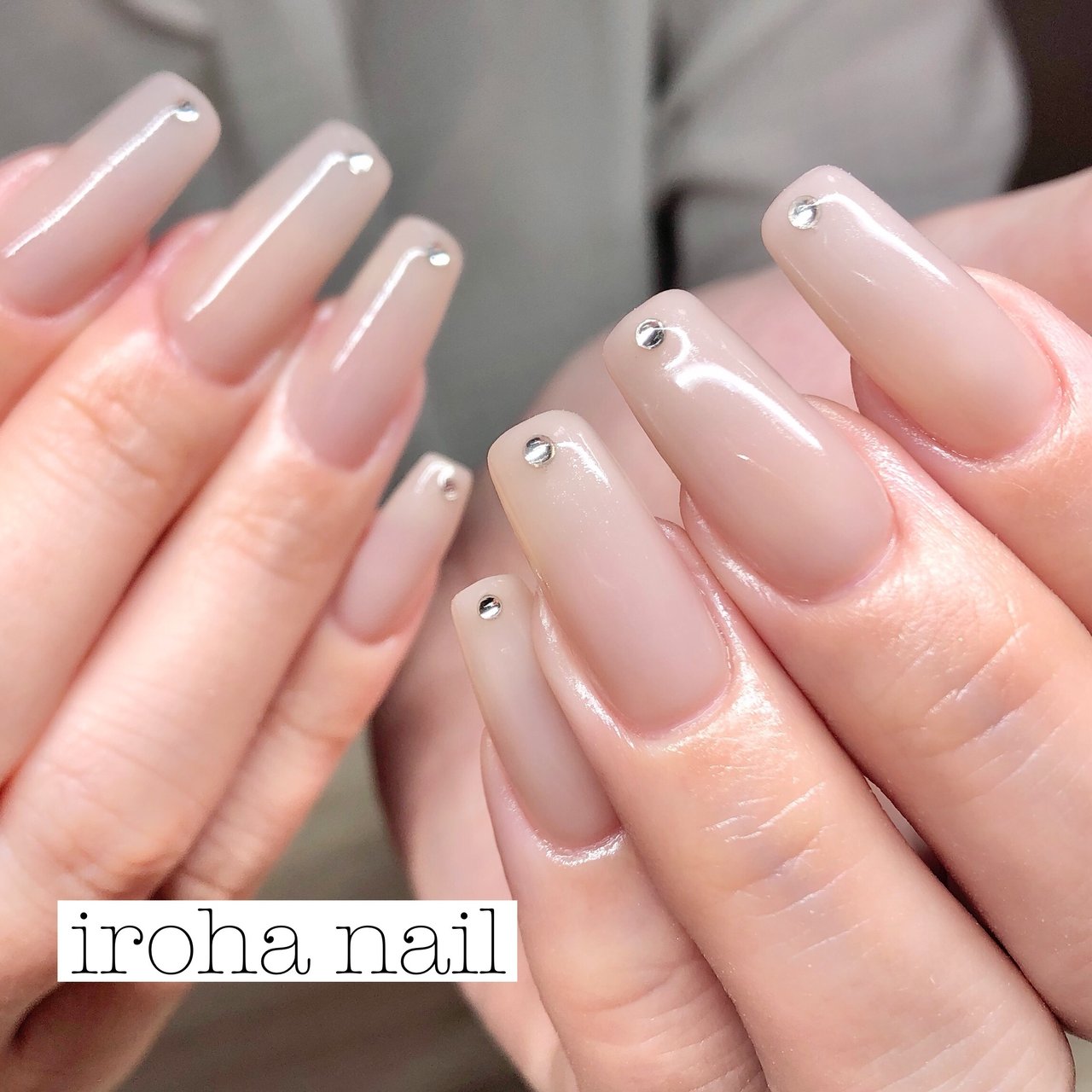 オールシーズン オフィス 女子会 ハンド シンプル Iroha Nail Neのネイルデザイン No ネイルブック