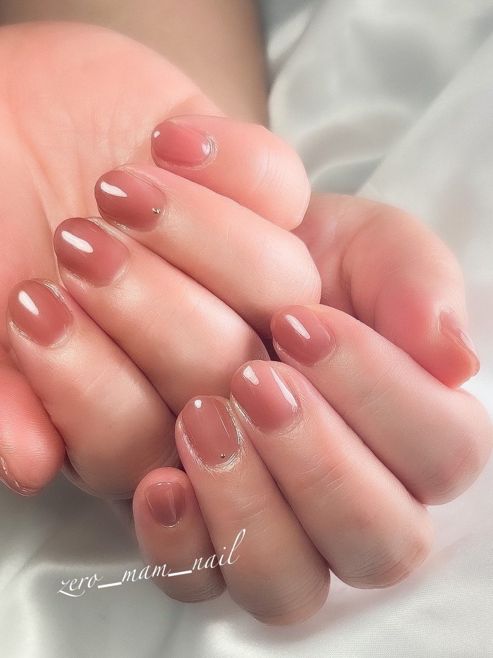 夏 ハンド シンプル ワンカラー ショート Zero Mam Nailのネイルデザイン No ネイルブック