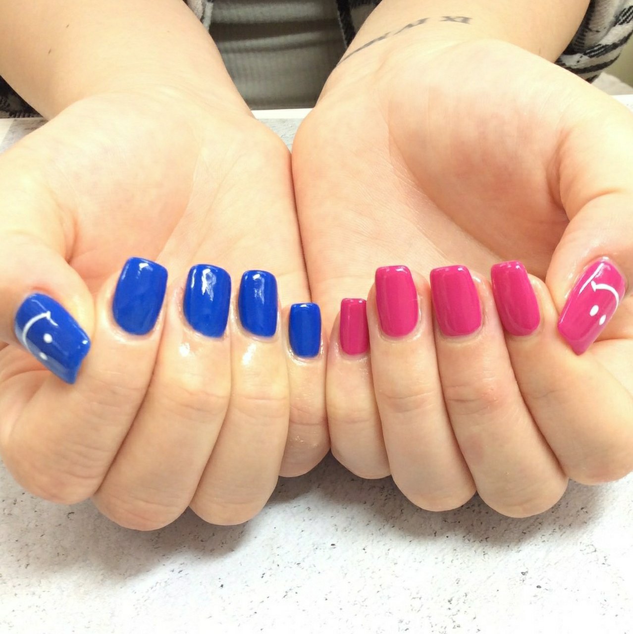 夏 ハンド シンプル ミディアム スクエアオフ Nailsalon Daisyのネイルデザイン No ネイルブック