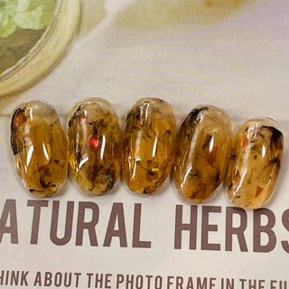 琥珀ネイルのネイルデザイン ネイルブック