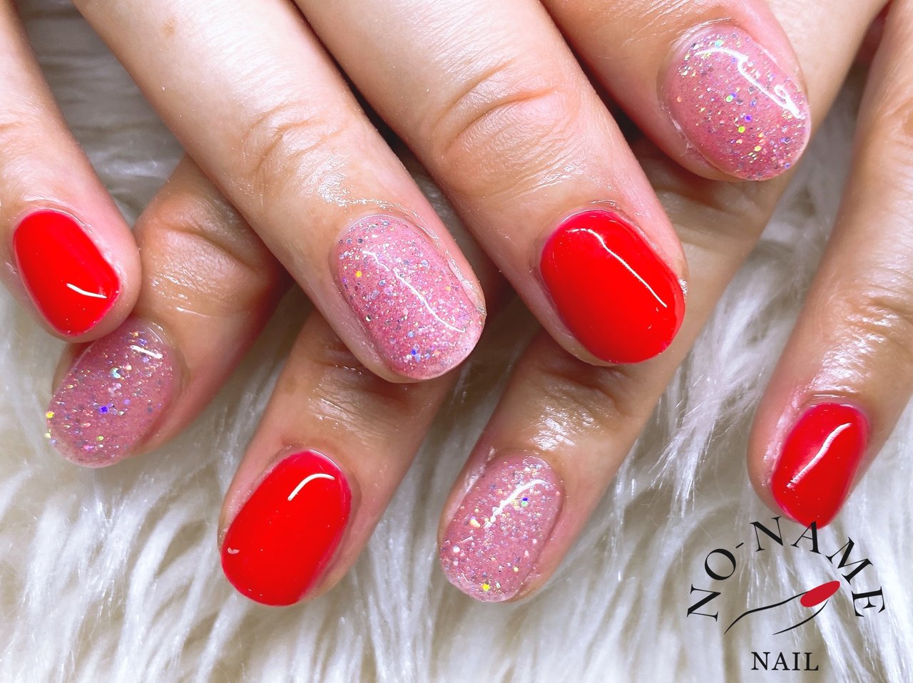 オールシーズン ハンド シンプル レッド ジェルネイル Sonomiのネイルデザイン No ネイルブック