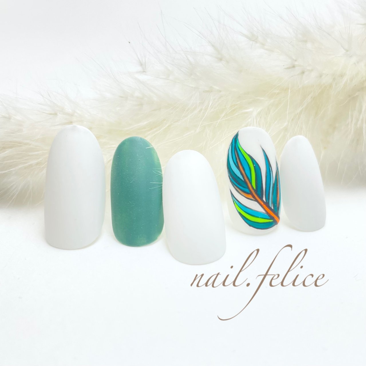 夏 海 リゾート ハンド シンプル Nail Feliceのネイルデザイン No ネイルブック