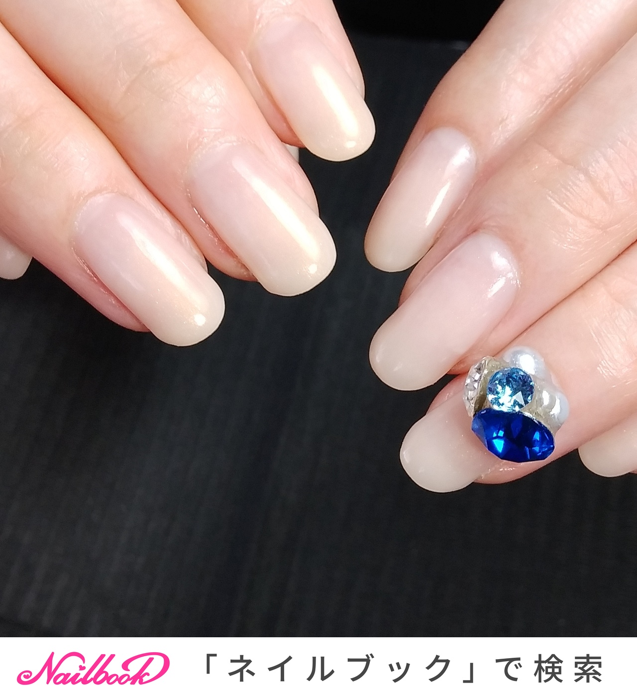 公式格安 Nail A 蝶 ブルー 紫陽花 Vカットストーン ネイルチップ ネイルチップ