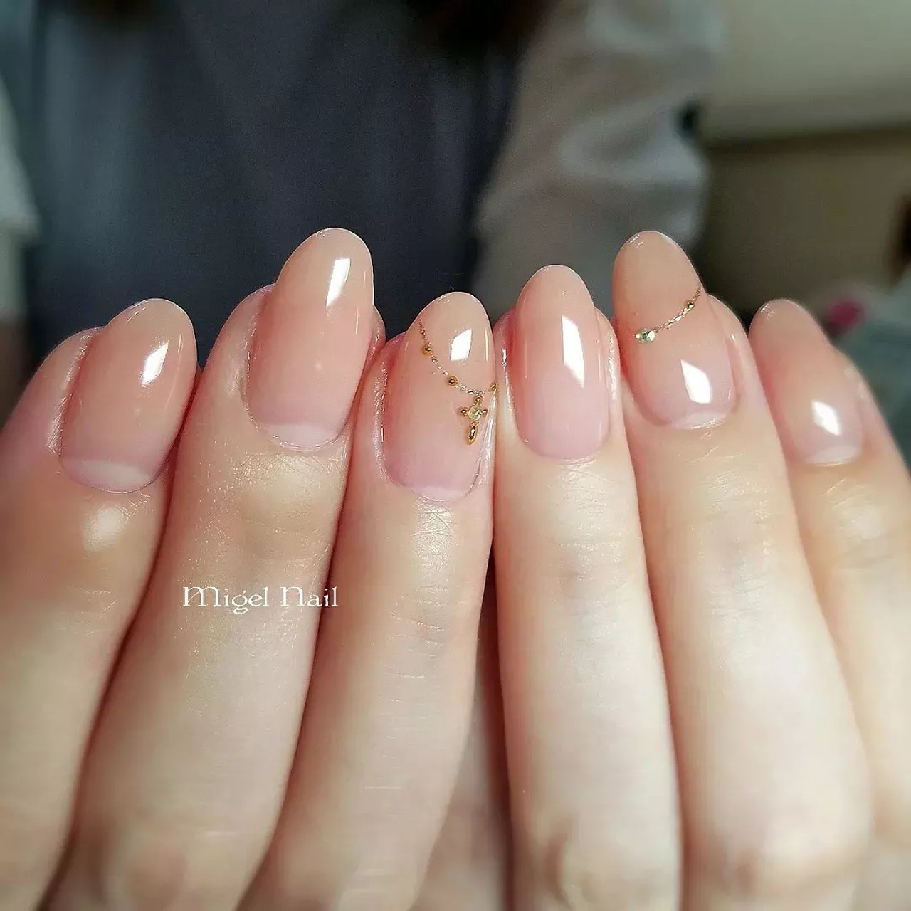 オールシーズン オフィス ブライダル パーティー シンプル Migel Nailのネイルデザイン No ネイルブック