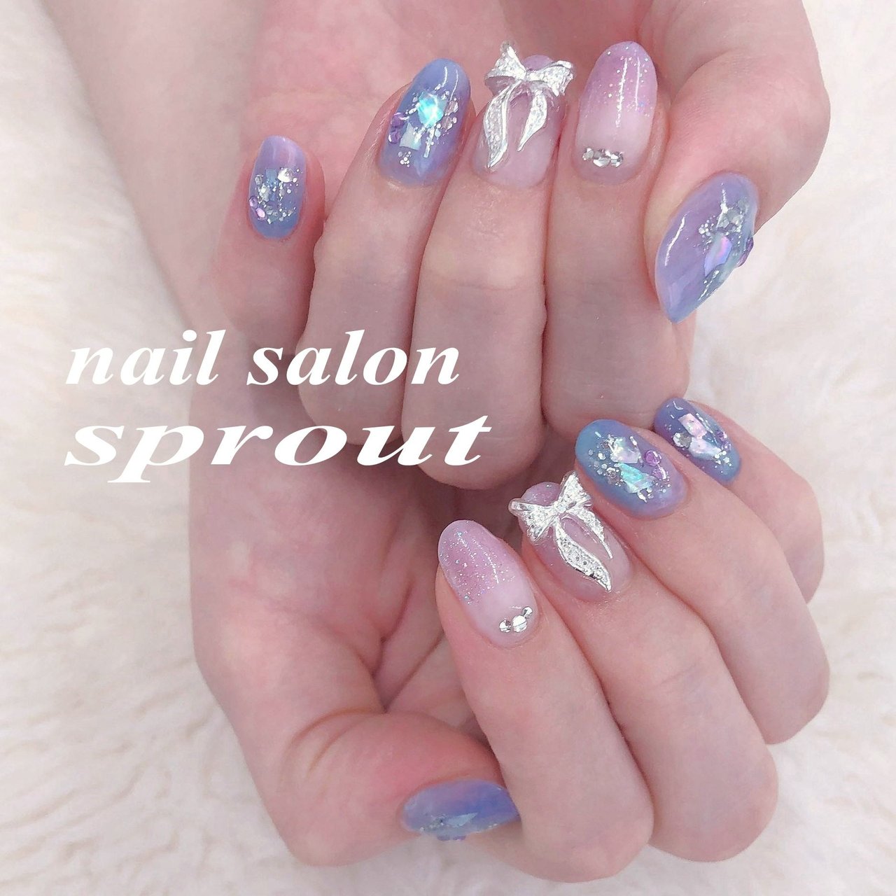 夏 梅雨 浴衣 グラデーション ラメ Nailsalon Sprout 池袋のネイルデザイン No ネイルブック