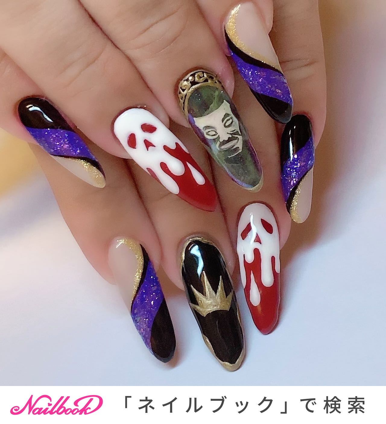 秋 ライブ ハロウィン パーティー ハンド Yukiのネイルデザイン No ネイルブック