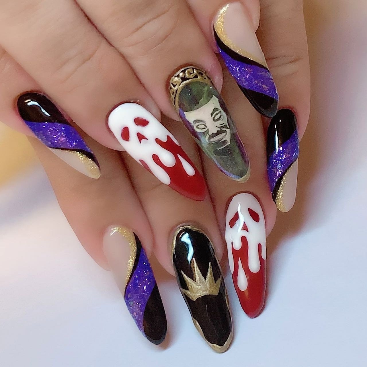 秋/ライブ/ハロウィン/パーティー/ハンド - YUKIのネイルデザイン[No