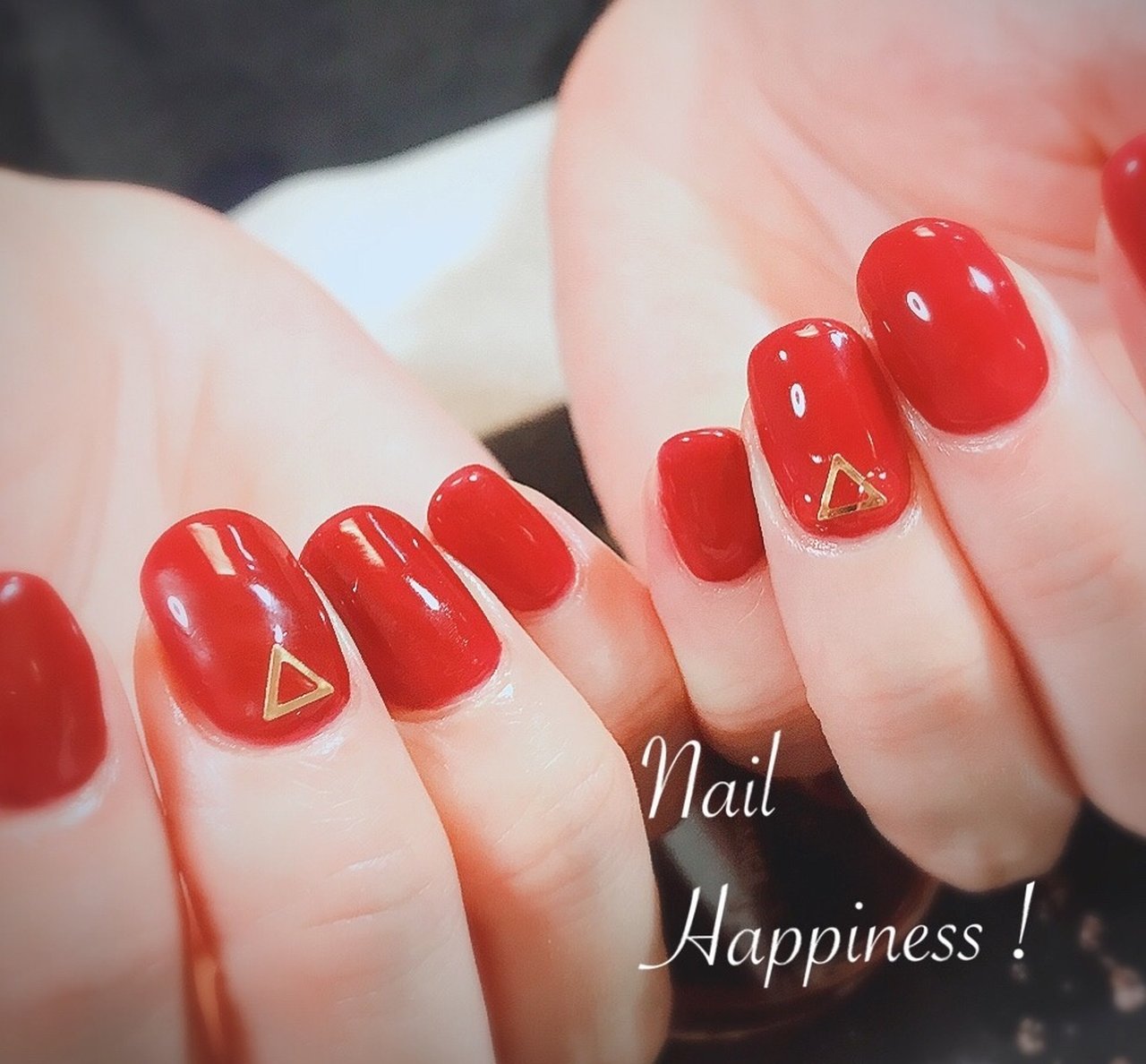 オールシーズン ハンド シンプル ワンカラー レッド Nail Happiness ネイルハピネス ささきまきのネイル デザイン No ネイルブック