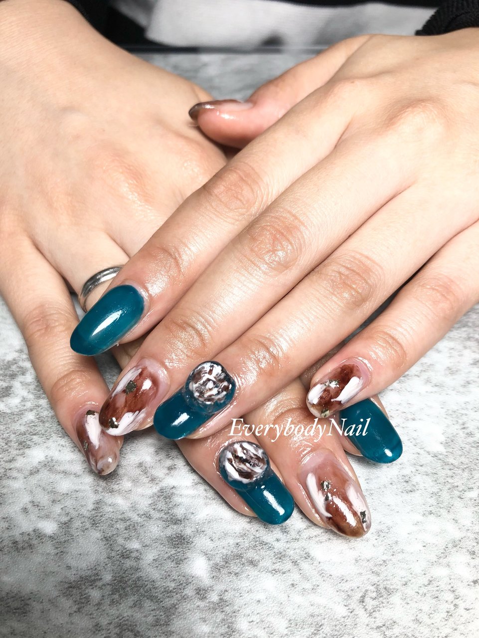 春 夏 梅雨 海 ハンド Everybodynailのネイルデザイン No ネイルブック