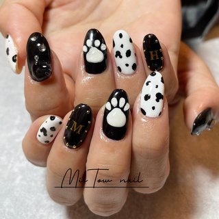 モノクロ⁡のネイルデザイン(4ページ目)｜ネイルブック 