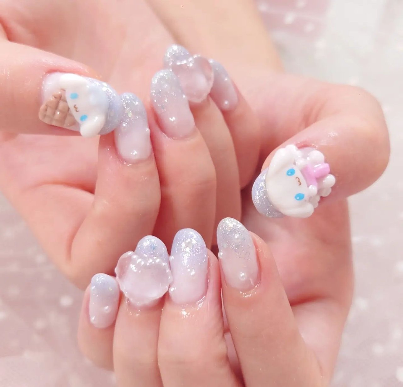 夏/オールシーズン/ハンド/ビジュー/3D - いろはねいる asakiのネイル